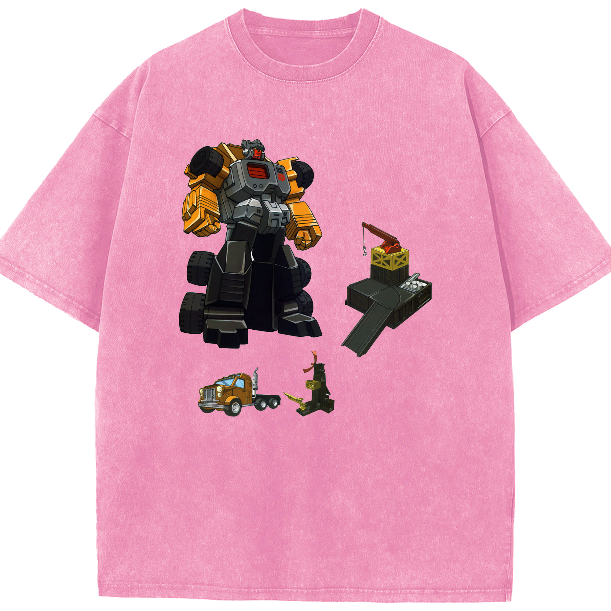 （画像用）  綿100% ヴィンテージ風 半袖Tシャツ（フロントプリント）